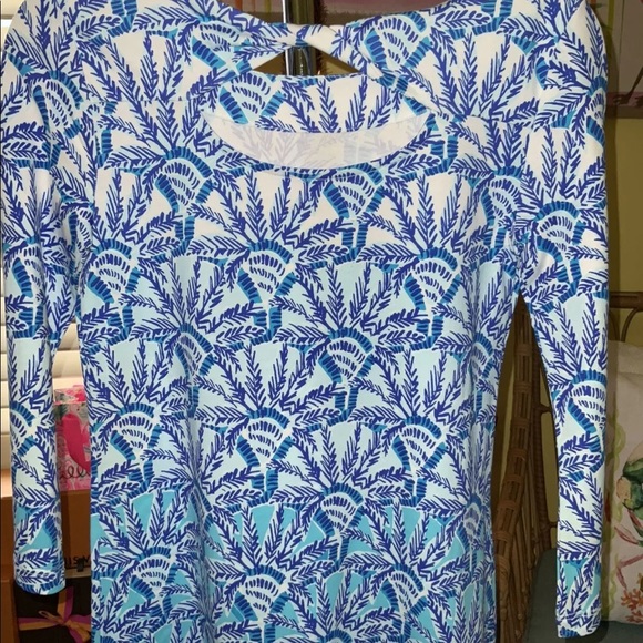Lilly Pulitzer NWT Bay Dress Whisper Blue One Of A Kind Size XXS,XS - Picture 5 of 9